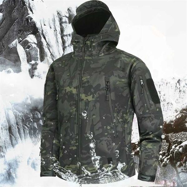 men's military camouflage fleece jacket shark skin soft shell tactical multicam male windbreakers 5xl 211110, Black;brown
men's military camouflage fleece jacket shark skin soft shell tactical multicam male windbreakers 5xl 211110, Black;brown