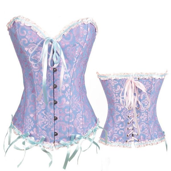 women's shapers overbust corset lace plus size erotic zip floral women bustier lingerie brocade victorian fashion drop, Black;white
women's shapers overbust corset lace plus size erotic zip floral women bustier lingerie brocade victorian fashion drop, Black;white