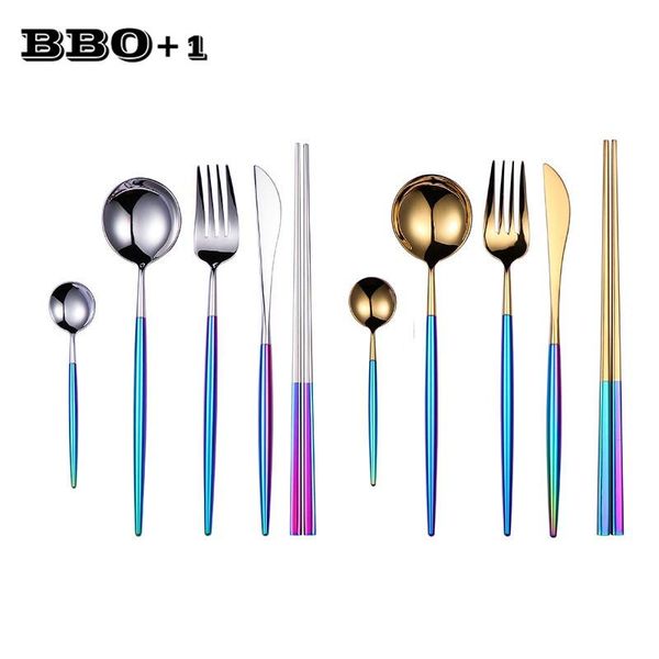dinnerware sets stainless steel colorful cutlery set chopsticks dinner knife spoon fork teaspoon tableware christmas silverware gift party
dinnerware sets stainless steel colorful cutlery set chopsticks dinner knife spoon fork teaspoon tableware christmas silverware gift party