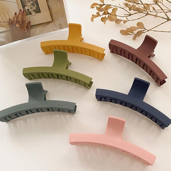 hairpins crab claws fashion frosted wear-resistant simple large hair claw hair barrette hair accessories barrettes clips, White
hairpins crab claws fashion frosted wear-resistant simple large hair claw hair barrette hair accessories barrettes clips, White