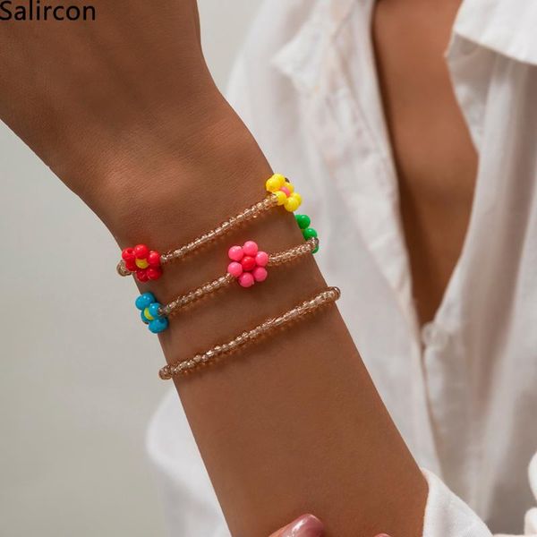 beaded, strands boho cute colorful flowers charm bracelet for women girls fashion sweet multi layer elastic on hand romantic jewelry, Black
beaded, strands boho cute colorful flowers charm bracelet for women girls fashion sweet multi layer elastic on hand romantic jewelry, Black