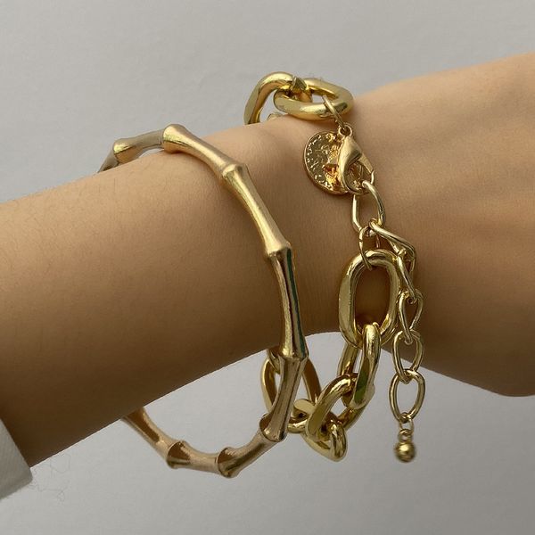 fine jewelry online punk street chain bracelet carved round coin 2-piece gold thick bamboo bracelet 65% off store online sale, Black
fine jewelry online punk street chain bracelet carved round coin 2-piece gold thick bamboo bracelet 65% off store online sale, Black