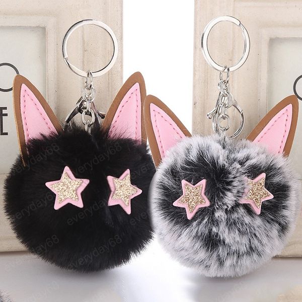 fur pompom key chain fake rabbit fur ball keychains porte clef pom pom fluffy bag charms cat ear pendants keychain keyring, Slivery;golden
fur pompom key chain fake rabbit fur ball keychains porte clef pom pom fluffy bag charms cat ear pendants keychain keyring, Slivery;golden