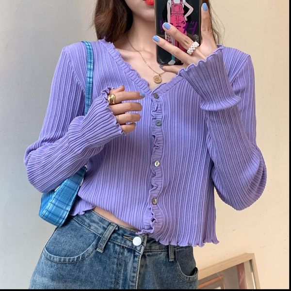 women v neck knitted casual ruched short sweaters cardigans lady knitting soft thin summer cardigan outwear for female, White;black
women v neck knitted casual ruched short sweaters cardigans lady knitting soft thin summer cardigan outwear for female, White;black