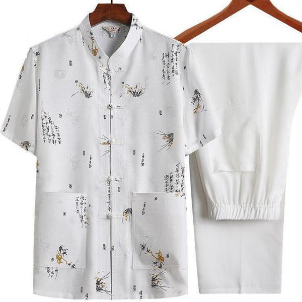 men's tracksuits plus size chinese style short sleeve cotton linen tang suit leisure loose wu shu tai chi sets traditional button costu, Gray
men's tracksuits plus size chinese style short sleeve cotton linen tang suit leisure loose wu shu tai chi sets traditional button costu, Gray