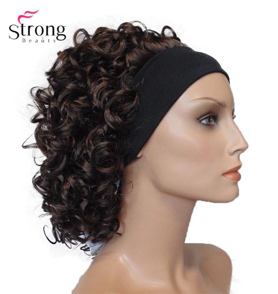 synthetic wigs strongbeauty short super curly dark brown silky soft headband wig hair, Black
synthetic wigs strongbeauty short super curly dark brown silky soft headband wig hair, Black