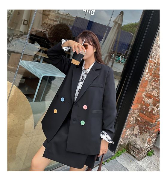 two piece dress women's skirts solid suit spring long houndstooth office jacket blazer 2 pieces define women's suits big size 4xl, White 
two piece dress women's skirts solid suit spring long houndstooth office jacket blazer 2 pieces define women's suits big size 4xl, White