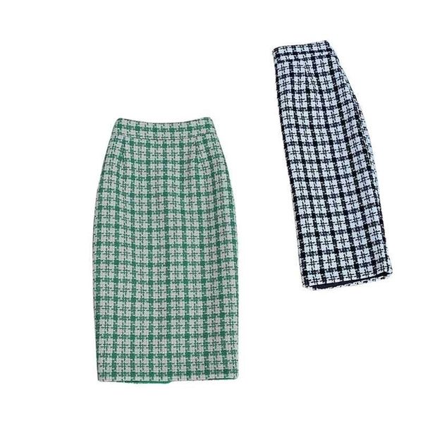 autumn and winter korean fashion high waist slimming over the knee plaid tweed skirt elegant office female quality 210527, Black
autumn and winter korean fashion high waist slimming over the knee plaid tweed skirt elegant office female quality 210527, Black