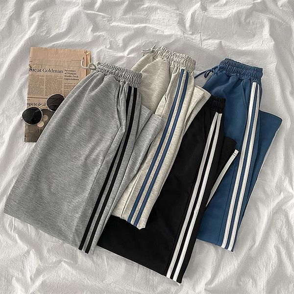 women's pants & capris internet sports casual cropped for women 2021 spring and summer korean style loose slimming student striped swea, Black;white
women's pants & capris internet sports casual cropped for women 2021 spring and summer korean style loose slimming student striped swea, Black;white