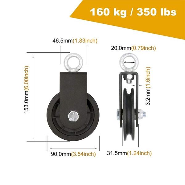 accessories g6de cable pulley 360 degree rotation silent for gym equipment clothesline system diy attachment lifting blocks
accessories g6de cable pulley 360 degree rotation silent for gym equipment clothesline system diy attachment lifting blocks