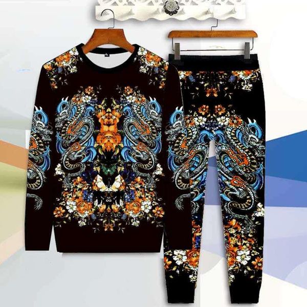 men's tracksuits autumn casual suit trendy 3d printing trousers long-sleeved t-shirt bottoming shirt fashionable and comfortable - 4xl, Gray
men's tracksuits autumn casual suit trendy 3d printing trousers long-sleeved t-shirt bottoming shirt fashionable and comfortable - 4xl, Gray