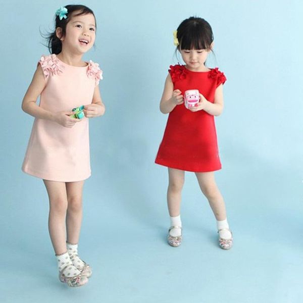 girl's dresses kids dress foreign trade flower children clothes 100% cotton sleeveless solid vest girl 2 3 4 5 6 7 years old, Red;yellow
girl's dresses kids dress foreign trade flower children clothes 100% cotton sleeveless solid vest girl 2 3 4 5 6 7 years old, Red;yellow