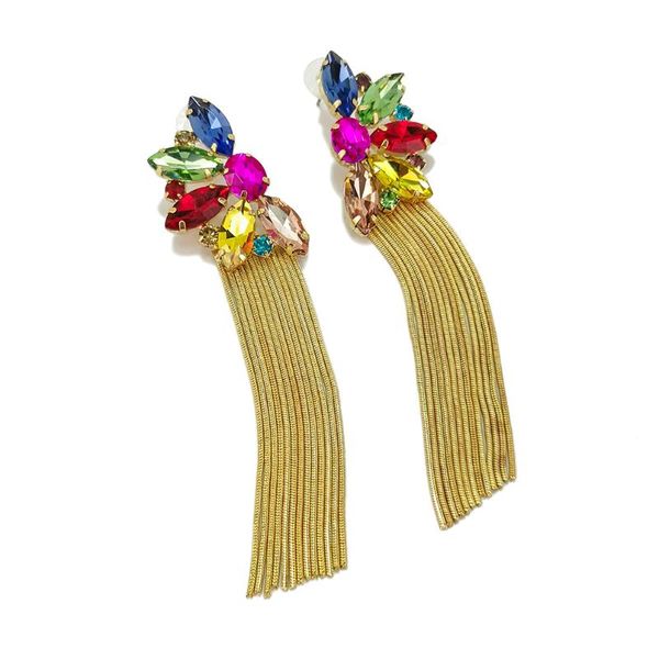 dangle & chandelier long metal chain tassel earrings for women multicolor crystal statement drop wedding jewelry uken, Silver
dangle & chandelier long metal chain tassel earrings for women multicolor crystal statement drop wedding jewelry uken, Silver
