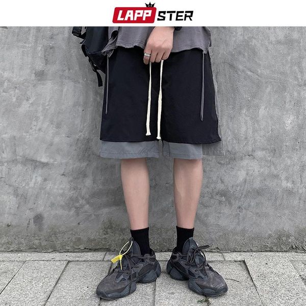 men's shorts lappster men patchwork summer casual 2021 mens streetwear graphic basketball male fake two pieces jogger, White;black
men's shorts lappster men patchwork summer casual 2021 mens streetwear graphic basketball male fake two pieces jogger, White;black