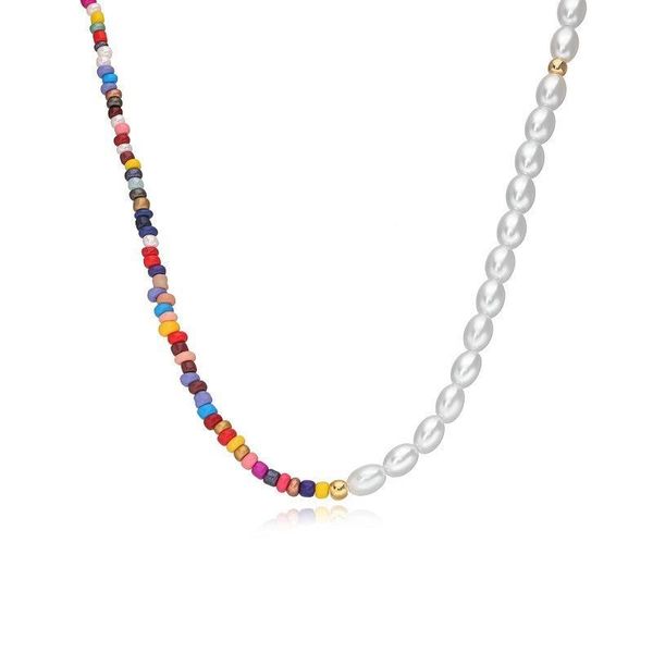 chokers women necklace creative acrylic resin half beads and pearl bohemia sweet girl summer jewelry gift, Golden;silver
chokers women necklace creative acrylic resin half beads and pearl bohemia sweet girl summer jewelry gift, Golden;silver