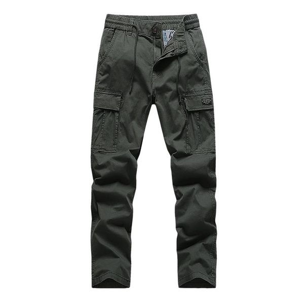 men's pants spring autumn fashion pure cotton working trousers military cargo multi-pockets straight army, Black
men's pants spring autumn fashion pure cotton working trousers military cargo multi-pockets straight army, Black