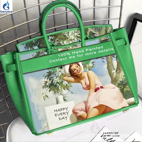 beauty lady vintage pin-up girls retro women genuine leather handbag custom gifts h bags luxury handbag quality, Black;red
beauty lady vintage pin-up girls retro women genuine leather handbag custom gifts h bags luxury handbag quality, Black;red