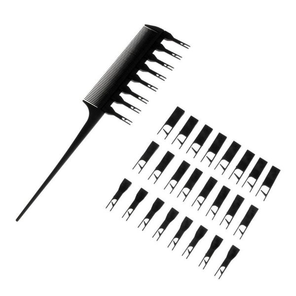 hair brushes salon professional weaver highlighting foiling comb coloring dye brush with different size replacement hooks set, Silver
hair brushes salon professional weaver highlighting foiling comb coloring dye brush with different size replacement hooks set, Silver