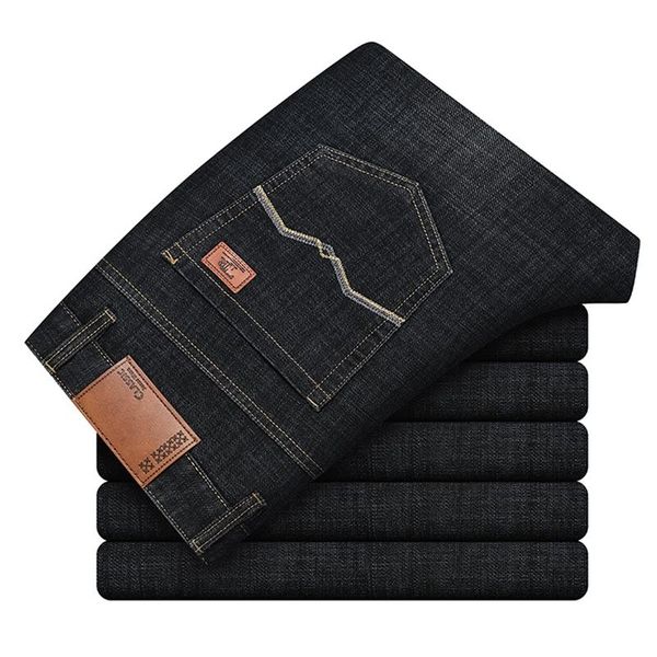men's jeans four seasons brand 2021 autumn business fashion loose casual denim trousers male regular fit stretch slim pants, Blue
men's jeans four seasons brand 2021 autumn business fashion loose casual denim trousers male regular fit stretch slim pants, Blue