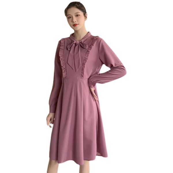 maternity dresses sweet bowknot collar long sleeve dress ruffles patchwork high waist pregnant womnan a-line princess party, White
maternity dresses sweet bowknot collar long sleeve dress ruffles patchwork high waist pregnant womnan a-line princess party, White