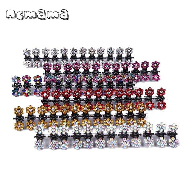 ncmama 12 pcs/set mini rhinestone no-slip grips hair clips for women girls glitter teeth metal clamps flower hair accessories, Slivery;white
ncmama 12 pcs/set mini rhinestone no-slip grips hair clips for women girls glitter teeth metal clamps flower hair accessories, Slivery;white