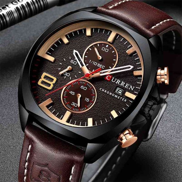 curren men's watches waterproof sport military watch for men multifunction chronograph fashion quartz wristwatches leather strap 210608, Slivery;brown
curren men's watches waterproof sport military watch for men multifunction chronograph fashion quartz wristwatches leather strap 210608, Slivery;brown