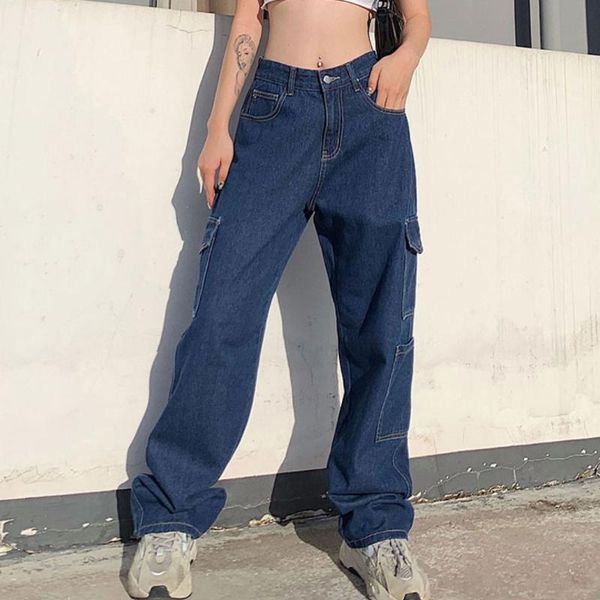 women's jeans zottsoz high waist straight denim pants women 2021 fashion multi pockets loose casual harajuku streetwear vintage trouser, Blue
women's jeans zottsoz high waist straight denim pants women 2021 fashion multi pockets loose casual harajuku streetwear vintage trouser, Blue