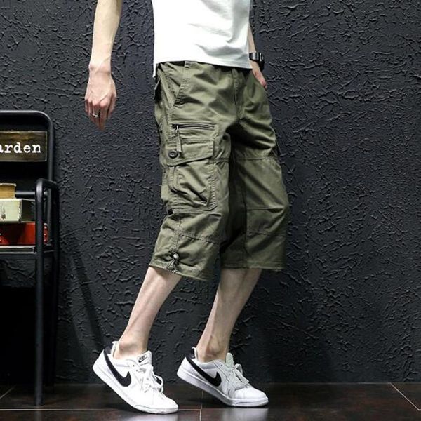men's shorts 2021 summer men multi pockets cargo cotton zipper short pants breeches tactical with belts, White;black
men's shorts 2021 summer men multi pockets cargo cotton zipper short pants breeches tactical with belts, White;black