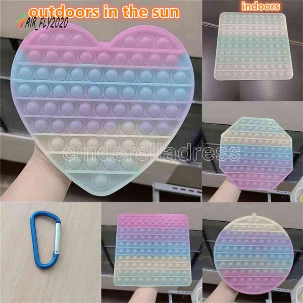 new 20cm jumbo bubble fidget toys big size fidget sensory changes colors in the sun push bubbles finger puzzle rainbow color light sensitive
new 20cm jumbo bubble fidget toys big size fidget sensory changes colors in the sun push bubbles finger puzzle rainbow color light sensitive