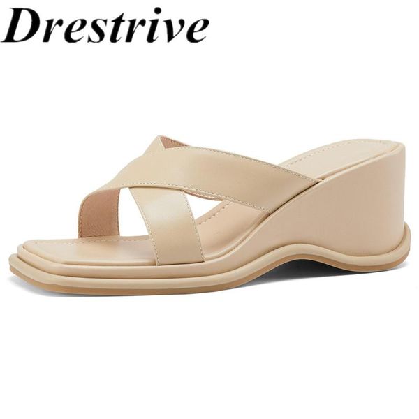 drestrive women sandals square toe cow leather wedges 2021 summer high heel shoes full genuine leather white slippers, Black
drestrive women sandals square toe cow leather wedges 2021 summer high heel shoes full genuine leather white slippers, Black