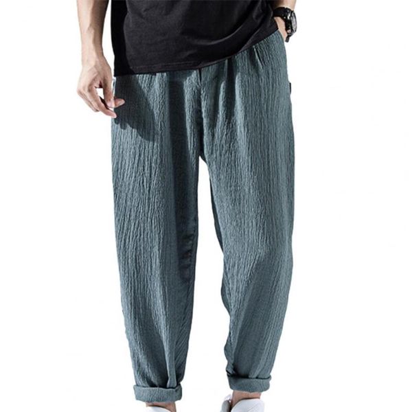 men's pants stylish men loose super thin drawstring solid color multi pockets harem trousers for summer 2021, Black
men's pants stylish men loose super thin drawstring solid color multi pockets harem trousers for summer 2021, Black