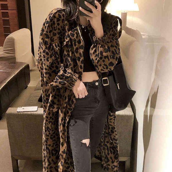 women's jackets casual leopard trench coat oversize vintage spring autumn windbreaker outwear loose clothing 7dpv, Black;brown
women's jackets casual leopard trench coat oversize vintage spring autumn windbreaker outwear loose clothing 7dpv, Black;brown