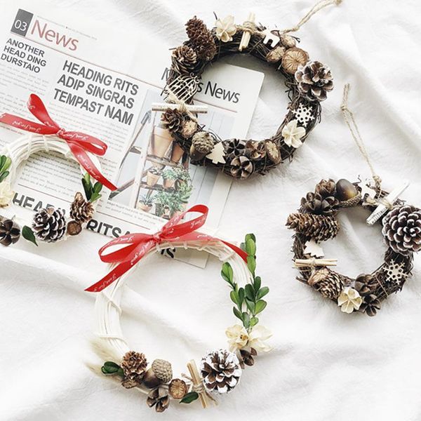 christmas decorations decoration artificial rattan wreath with pine cones holiday front door wall window decor garland kw62
christmas decorations decoration artificial rattan wreath with pine cones holiday front door wall window decor garland kw62