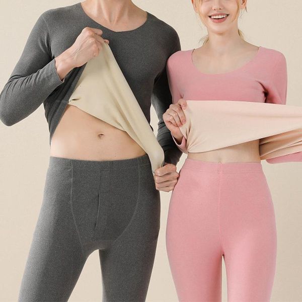 men's thermal underwear 2 pieces/set 2021 autumn winter men women solid color casual long johns warm pullover and pants, Black;white
men's thermal underwear 2 pieces/set 2021 autumn winter men women solid color casual long johns warm pullover and pants, Black;white