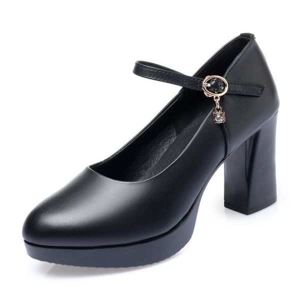 dress shoes women fashion spring 2021 genuine leather women's high heels large size platform office, Black
dress shoes women fashion spring 2021 genuine leather women's high heels large size platform office, Black