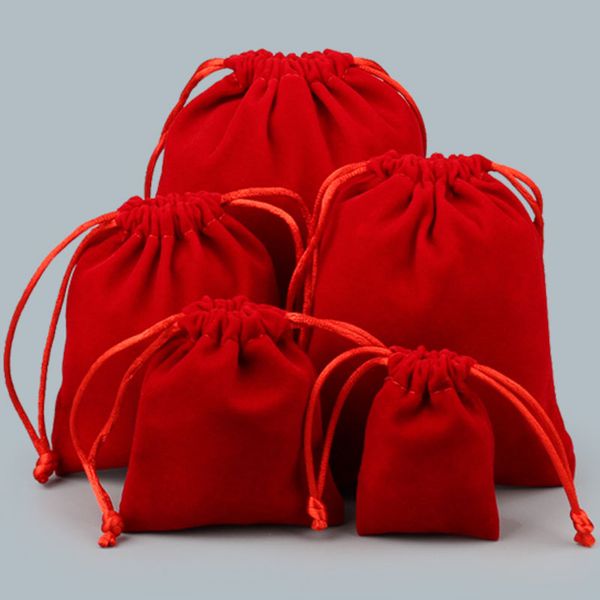 different size jewelry gift bag red color velvet bead bracelets pendant necklace earring pouches drawstring packaging wedding party decor, Pink;blue
different size jewelry gift bag red color velvet bead bracelets pendant necklace earring pouches drawstring packaging wedding party decor, Pink;blue