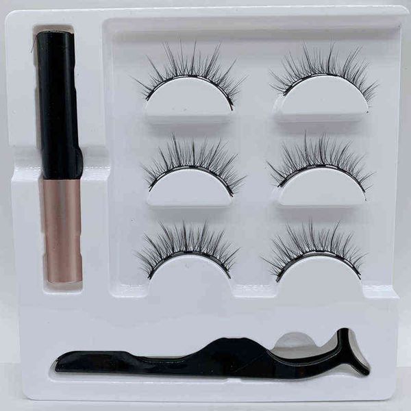 fake eyelashes 3pairs magnetic faux cils eyelash waterproof liquid eyeliner maquillaje false eyelashes & tweezer set beauty makeup tool 2202
fake eyelashes 3pairs magnetic faux cils eyelash waterproof liquid eyeliner maquillaje false eyelashes & tweezer set beauty makeup tool 2202