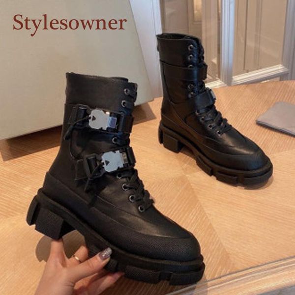 boots metal buckle lace -up thick-soled mid-tube woman fashion handsome genuine leather autumn winter 2021, Black
boots metal buckle lace -up thick-soled mid-tube woman fashion handsome genuine leather autumn winter 2021, Black