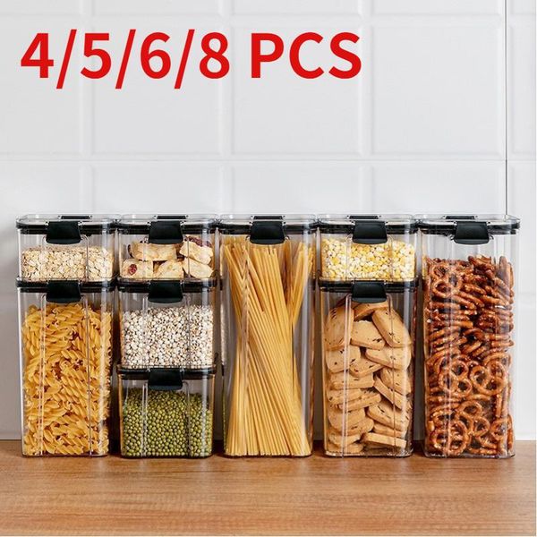 storage bottles & jars 2/4/5/6/7/8pcs food container plastic kitchen refrigerator noodle box multigrain tank transparent sealed
storage bottles & jars 2/4/5/6/7/8pcs food container plastic kitchen refrigerator noodle box multigrain tank transparent sealed