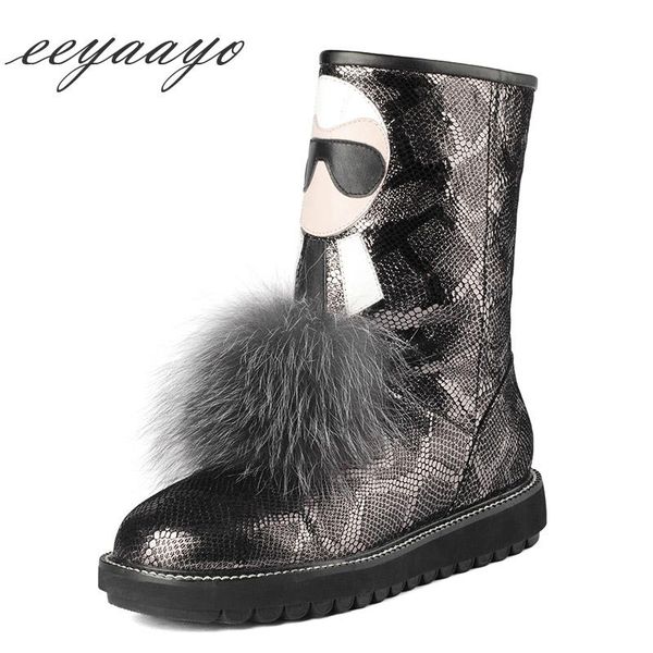 boots 2021 genuine leather winter women ankle low flats heel real fur wool lining cow shoes short snow, Black
boots 2021 genuine leather winter women ankle low flats heel real fur wool lining cow shoes short snow, Black