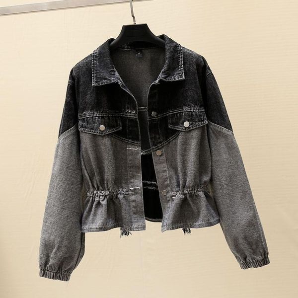 new style denim jacket women short spring and autumn waist small denim clothes trend, Black;brown
new style denim jacket women short spring and autumn waist small denim clothes trend, Black;brown