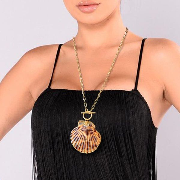pendant necklaces originality trendy jewelry necklace ocean style holiday long big shell bohemia unique exaggerated statement for women, Silver
pendant necklaces originality trendy jewelry necklace ocean style holiday long big shell bohemia unique exaggerated statement for women, Silver