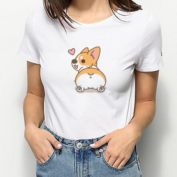 women's t-shirt cute shiba inu shirt vintage harajuku european fashion design with short sleeves trend summer style tshirt women, White
women's t-shirt cute shiba inu shirt vintage harajuku european fashion design with short sleeves trend summer style tshirt women, White