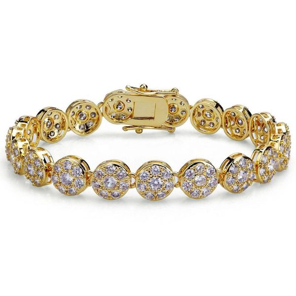 10mm hip hop gold color bracelet out micro inlaid cubic zircon round bracelet factory direct sales men women, Black
10mm hip hop gold color bracelet out micro inlaid cubic zircon round bracelet factory direct sales men women, Black