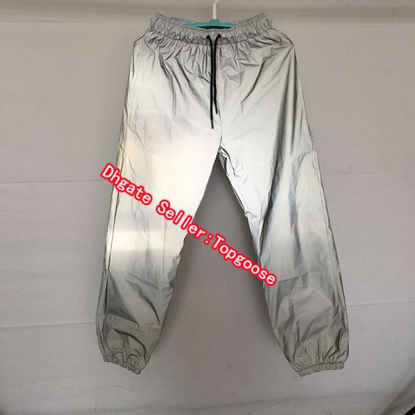 men 3m reflective pants hip hop dance short pants knee length harajuku jogger pants night reflective boardshorts, Black 
men 3m reflective pants hip hop dance short pants knee length harajuku jogger pants night reflective boardshorts, Black