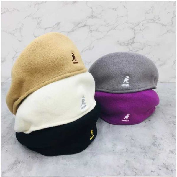 berets wool kangaroo beret women's korean fashion forward hat warm ladies solid color casual winter painter men, Blue;gray
berets wool kangaroo beret women's korean fashion forward hat warm ladies solid color casual winter painter men, Blue;gray