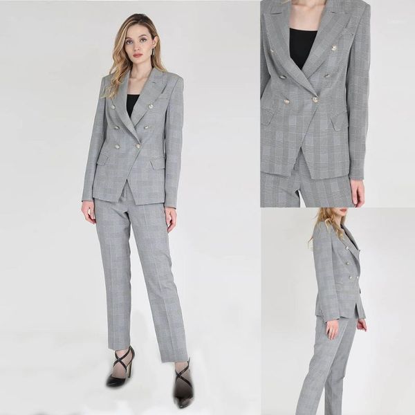 classic office lady plaid suits fashion elegant double breasted check blazer business smart casual 2 pieces ( pants + jacket ) women's, White;black
classic office lady plaid suits fashion elegant double breasted check blazer business smart casual 2 pieces ( pants + jacket ) women's, White;black