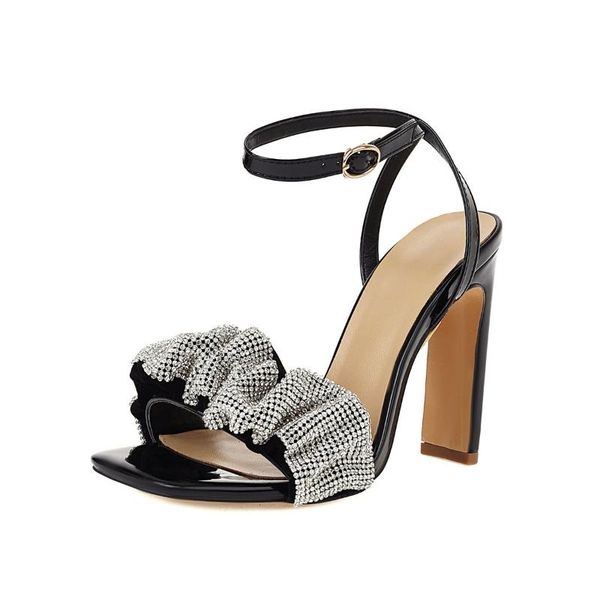 dress shoes mkkhou fashion sandals women summer leather flat mouth blingbling crystal word with high heels dinner large size, Black
dress shoes mkkhou fashion sandals women summer leather flat mouth blingbling crystal word with high heels dinner large size, Black