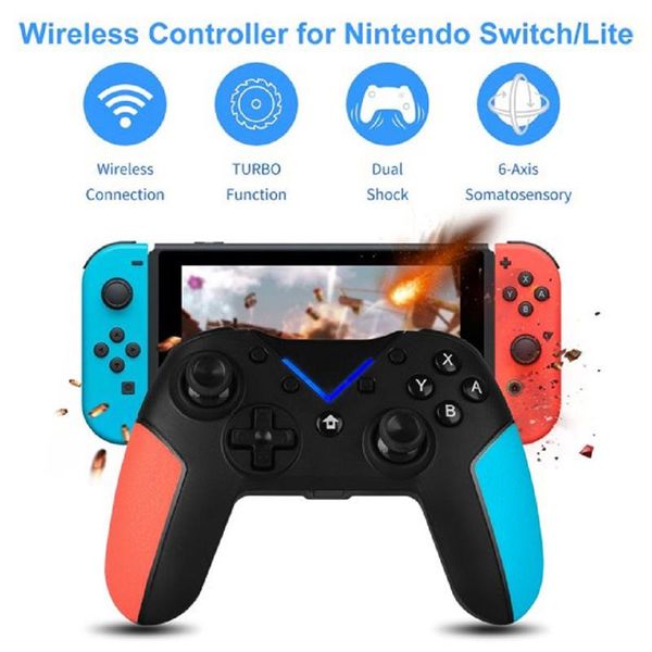 wireless controller for switch / switch lite bluetooth gaming gamepad built-in 6-axis gyroscope with turbo function
wireless controller for switch / switch lite bluetooth gaming gamepad built-in 6-axis gyroscope with turbo function