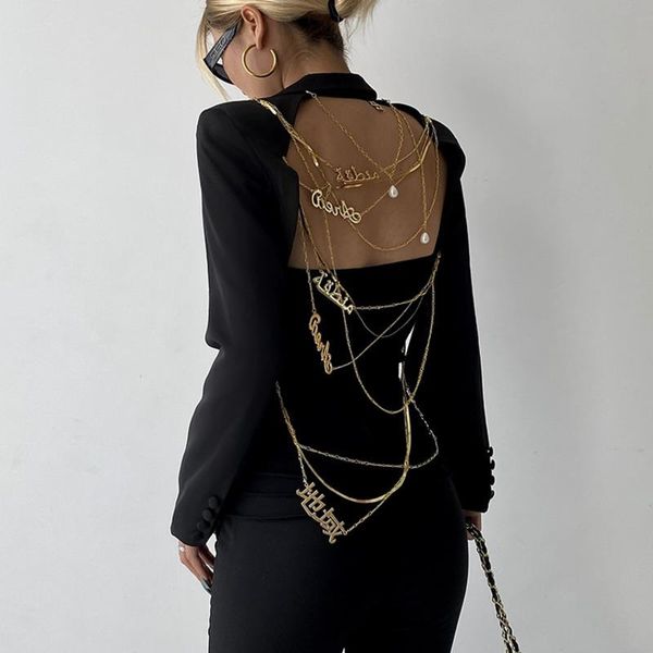 women's suits & blazers womengaga design sense of heavy industry chain letter sequined backless suit women thin coat street kroean up2, White;black
women's suits & blazers womengaga design sense of heavy industry chain letter sequined backless suit women thin coat street kroean up2, White;black